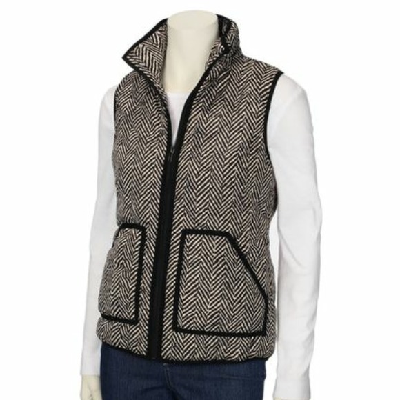 J. Crew inspired Herringbone Vest. Brand- FRESH.