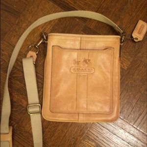Coach leather cross body bag