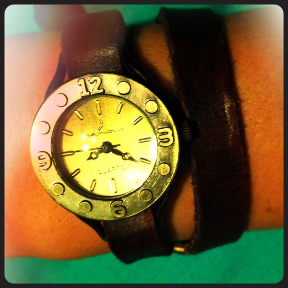 Brown Wrap Around Leather Watch