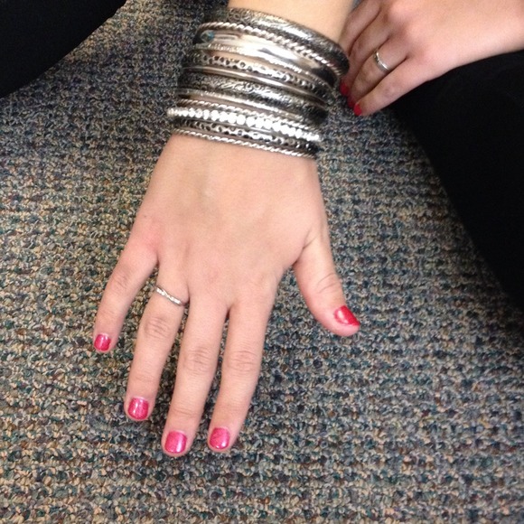 Silver bangles