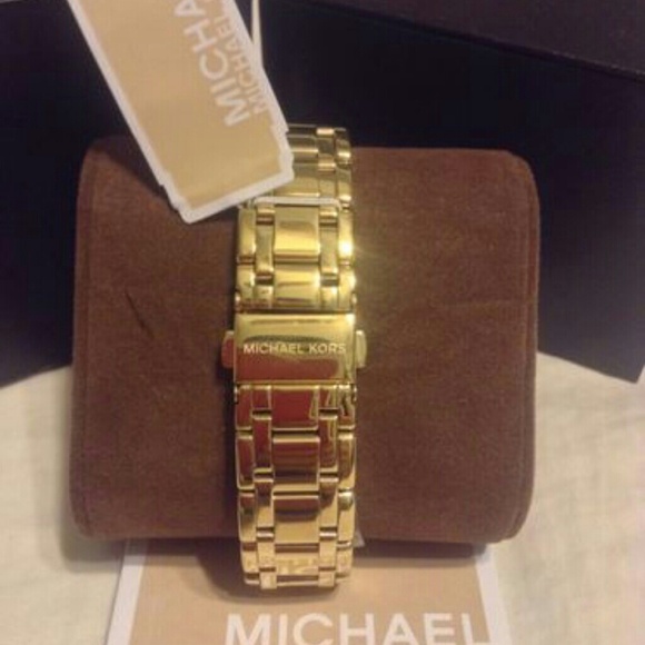 Michael Kors gold embellished watch