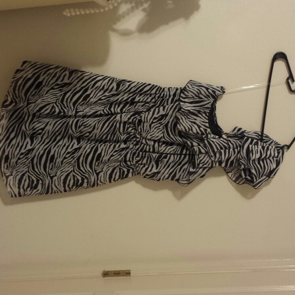 Zebra print dress