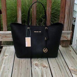 Michael Kors black large tote