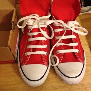 Hi-top red chuck converse