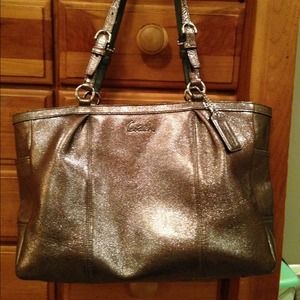 Metallic Coach Handbag