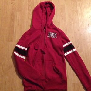 Hoodie sweatshirt dark red