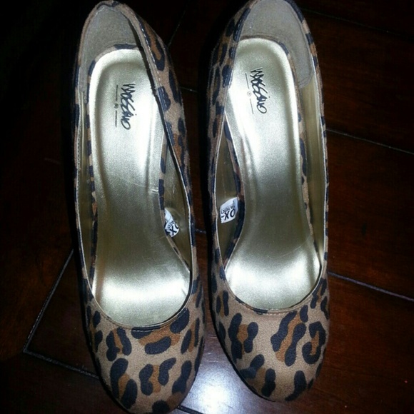 suede leopard print heels from target size 6 - Picture 2 of 3