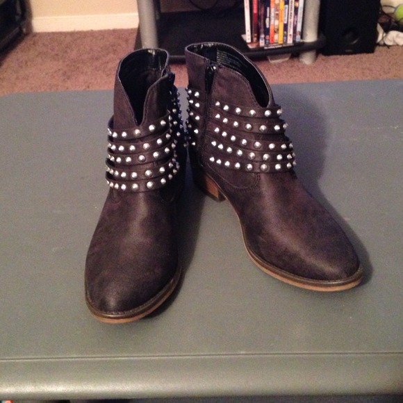 Studded ankle boots