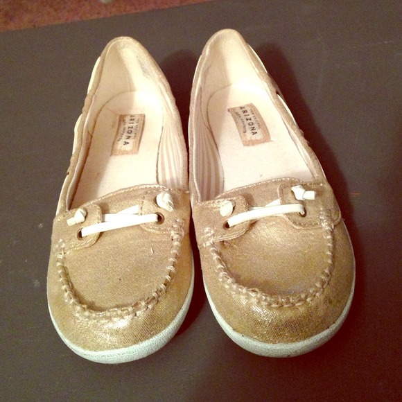 Sparkly Gold loafers