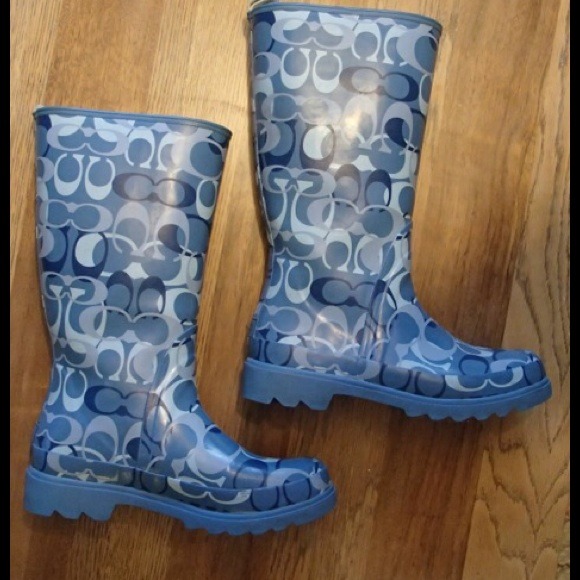 ON HOLD! Coach rain boots