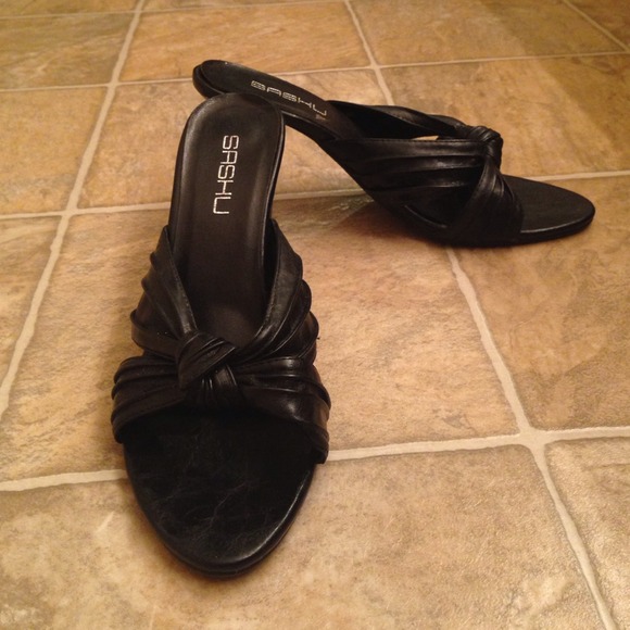 black sandals