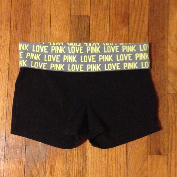 PINK yoga shorts