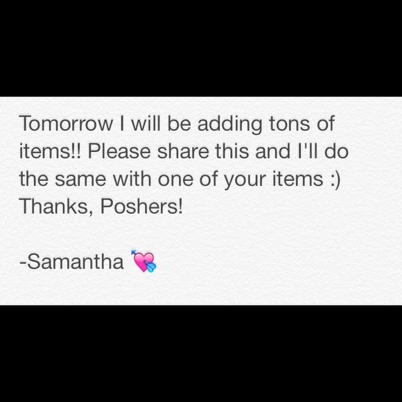 New Items Tomorrow!