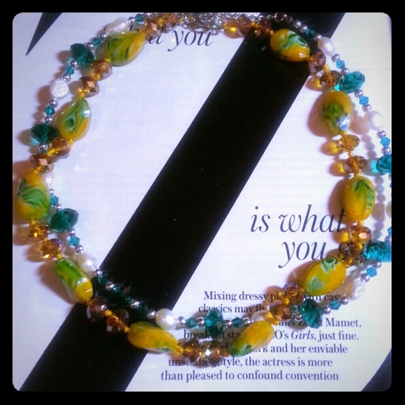 Two crystal necklaces for the price of 1!!!