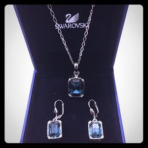 Swarovski Earrings &necklace- SOLD!!!
