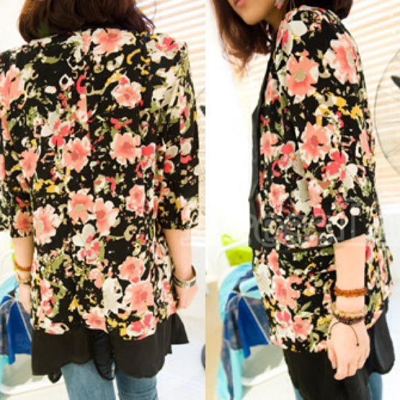 Floral  blazer