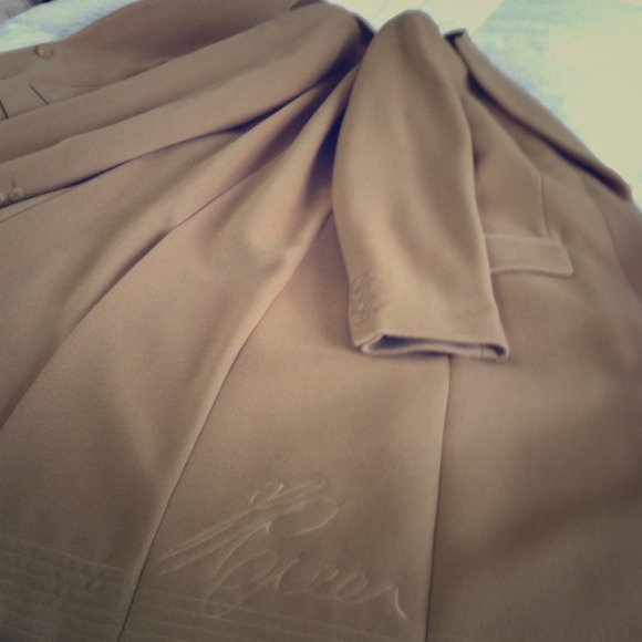 Alexander McQueen cashmere camel overcoat