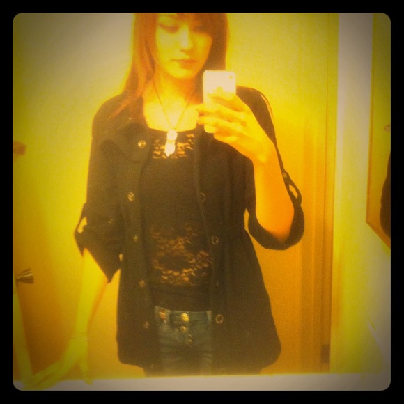 Jackets & Blazers - Black Peacoat