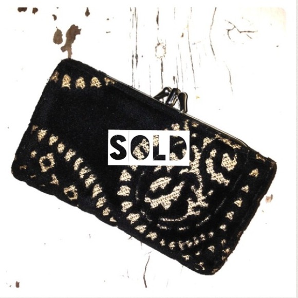 ❌Sold❌ Black Vintage Inspired Victorian Wallet