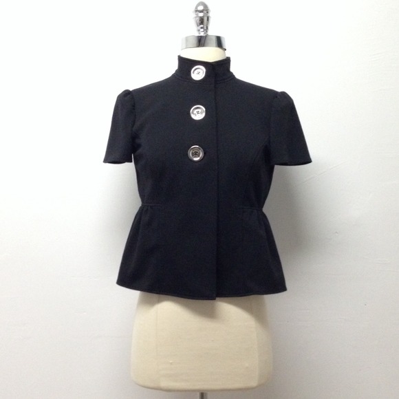 Michael Kors black peplum blouse