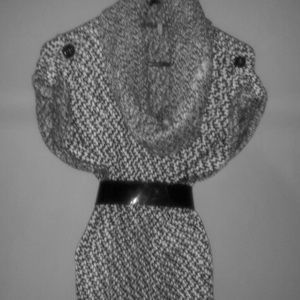 RESERVED!! NWOT Crochet Black&White Dress!