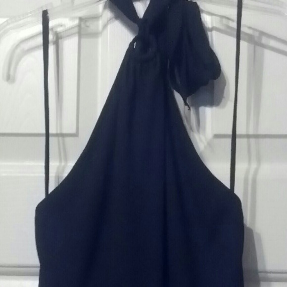 Tea length halter lbd