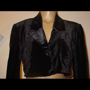 Black velvet jacket