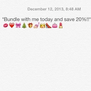 Save 20% on any bundle purchased today!!