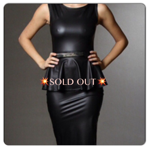 SOLD OUT💋 Curvy Peplum Pencil Dress