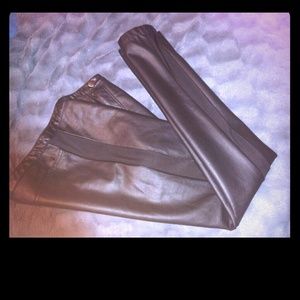 Black Faux leather Pants.