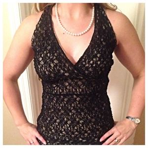 REDUCED! White House Black Market Lace Halter NWOT
