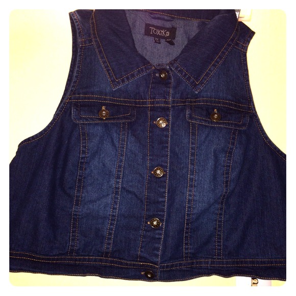 Plus size Denim vest