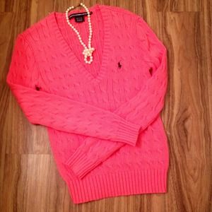 @simone11 - Ralph Lauren Sport cable knit v-neck
