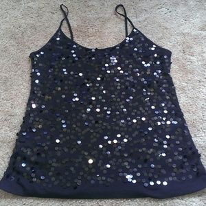 Black sequin Spaghetti top