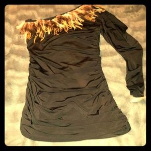 Black Feather Shirt!!