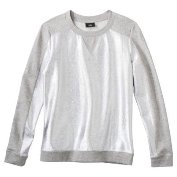 🎉Host Pick🎉Mossimo Silver Foil Sweatshirt - Picture 3 of 3
