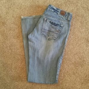 AE Favorite Boyfriend Fit Distressed Denim