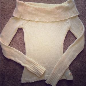 American Eagle Off The Shoulder Knitted Sweater