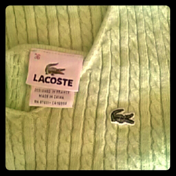 Lacoste green halter top
