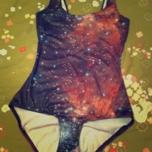 Black Milk Red Galaxy Swim