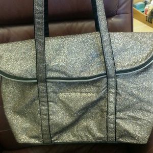 Victoria Secret glitter tote