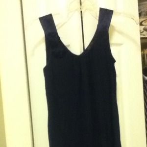 Night gown Black with Flowers on one strap