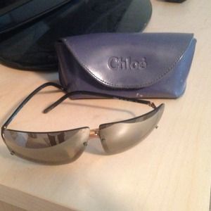 Old school chloe sunglasses with case