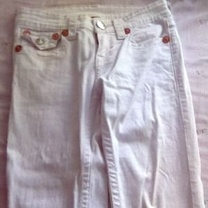 Authentic True Religion white Jeans