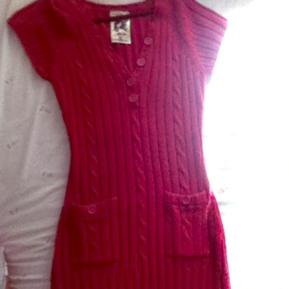 Hot Pink Sweat Dress