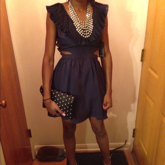 Akira Chicago Dresses & Skirts - BNWT Akira Chicago Navy Cutout Dress Size Small