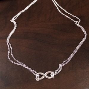 Tiffany infinity pendant in sterling silver