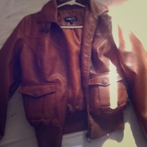Faux Leather Brown jacket
