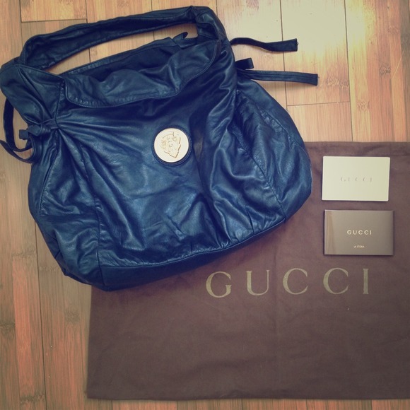 Gucci Hysteria Medium Hobo Black Handbag