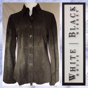 Price Drop! 🚨WHBM Suede Jacket Shirt